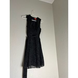 Kirna Zabete for target leopard print dress - size 4- gray/black